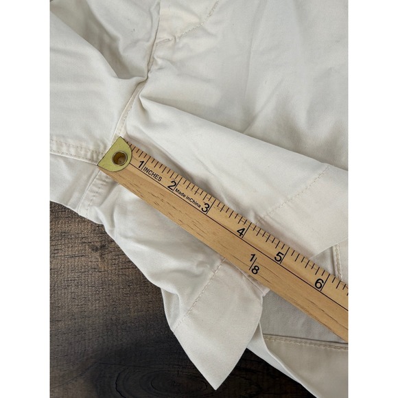 American Eagle Mens Next Level Flex Chino Shorts Cream Off White Size 32 5.5" - Picture 7 of 7